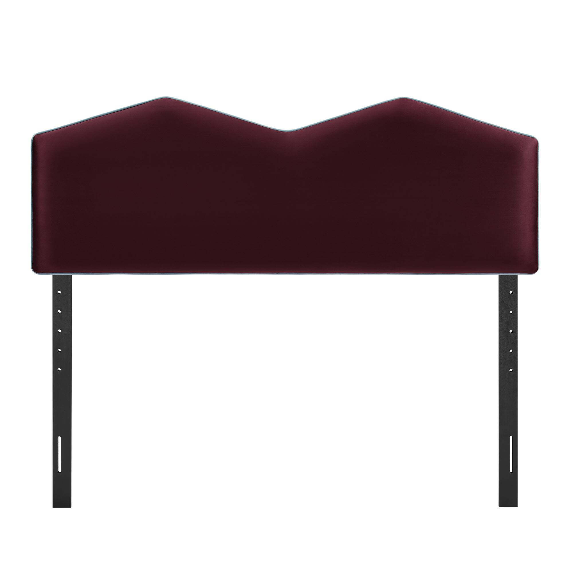 Alt View 2. Modway - Cosette Performance Velvet Queen Size Headboard by Modway - Mulberry.