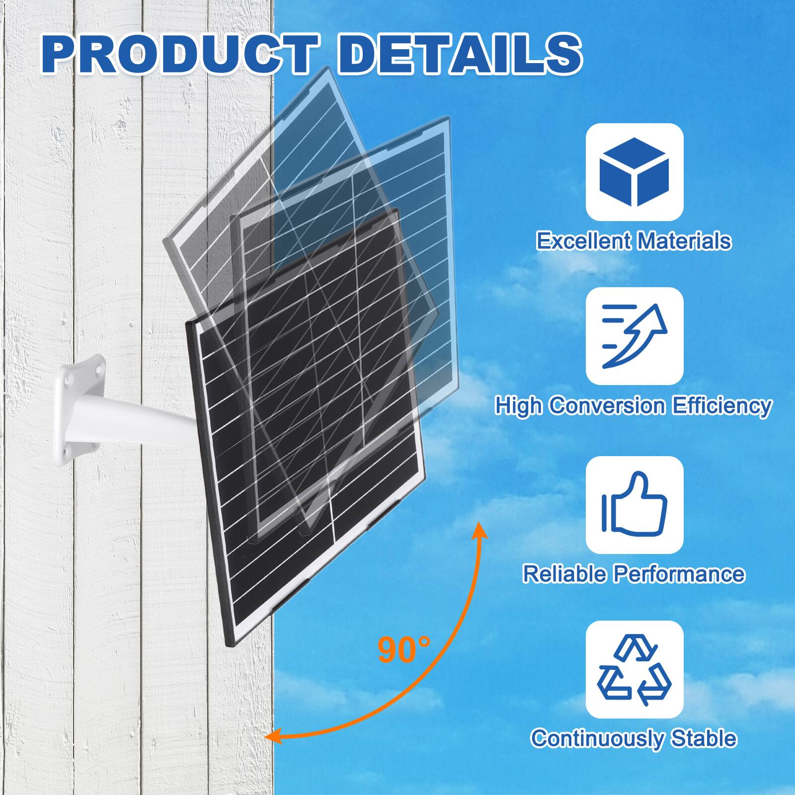 PRODUCT DETAILS

- Excellent Materials
- High Conversion Efficiency
- Reliable Performance
- Continuously Stable