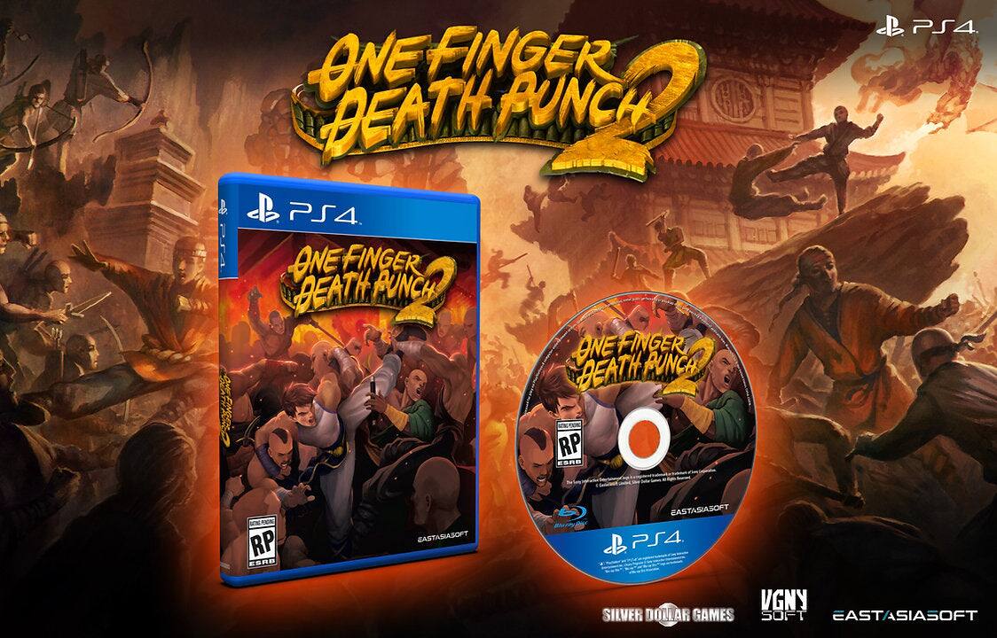 One Finger Death Punch 2  
PS4  
EASTASIA SOFT  
SILVER DOLLAR GAMES  
VGNY SOFT  
ESRB RP  
Blu-ray Disc  
PS4