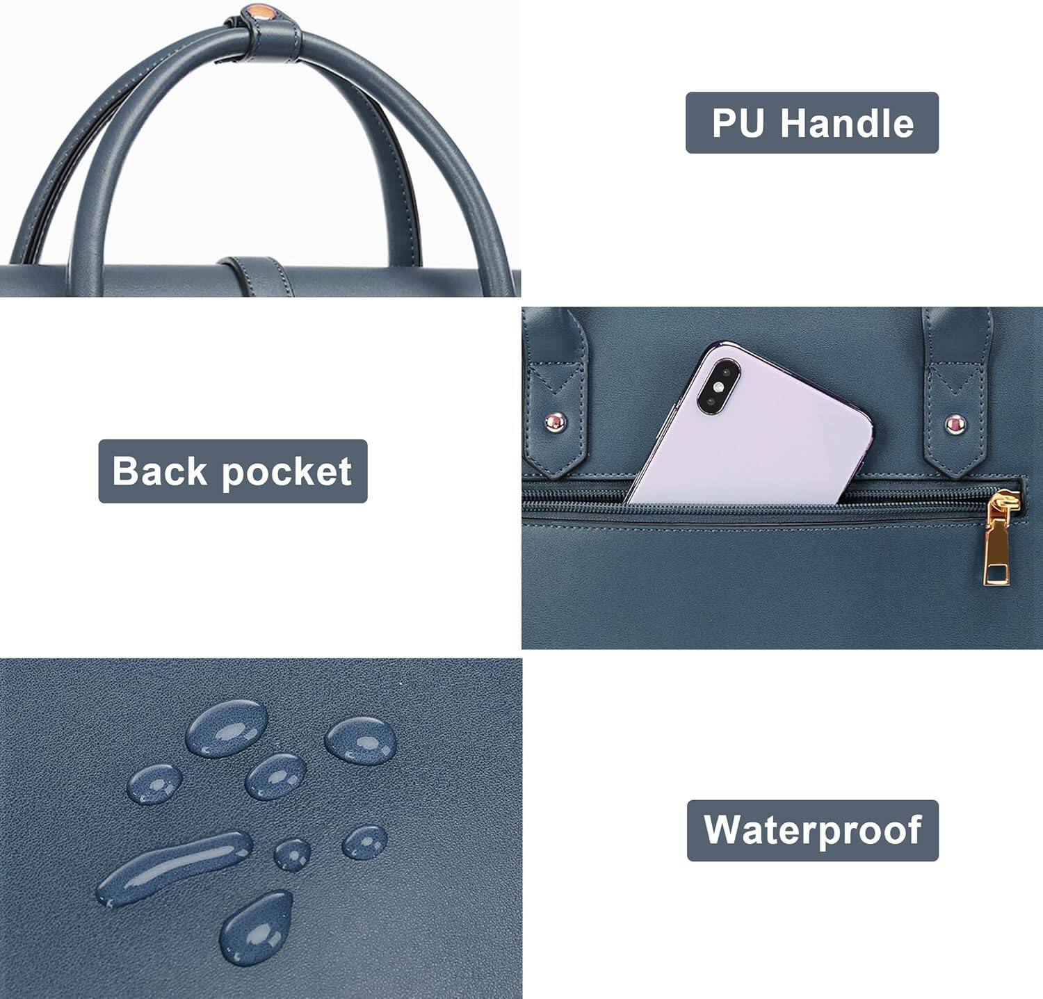 - PU Handle
- Back pocket
- Waterproof