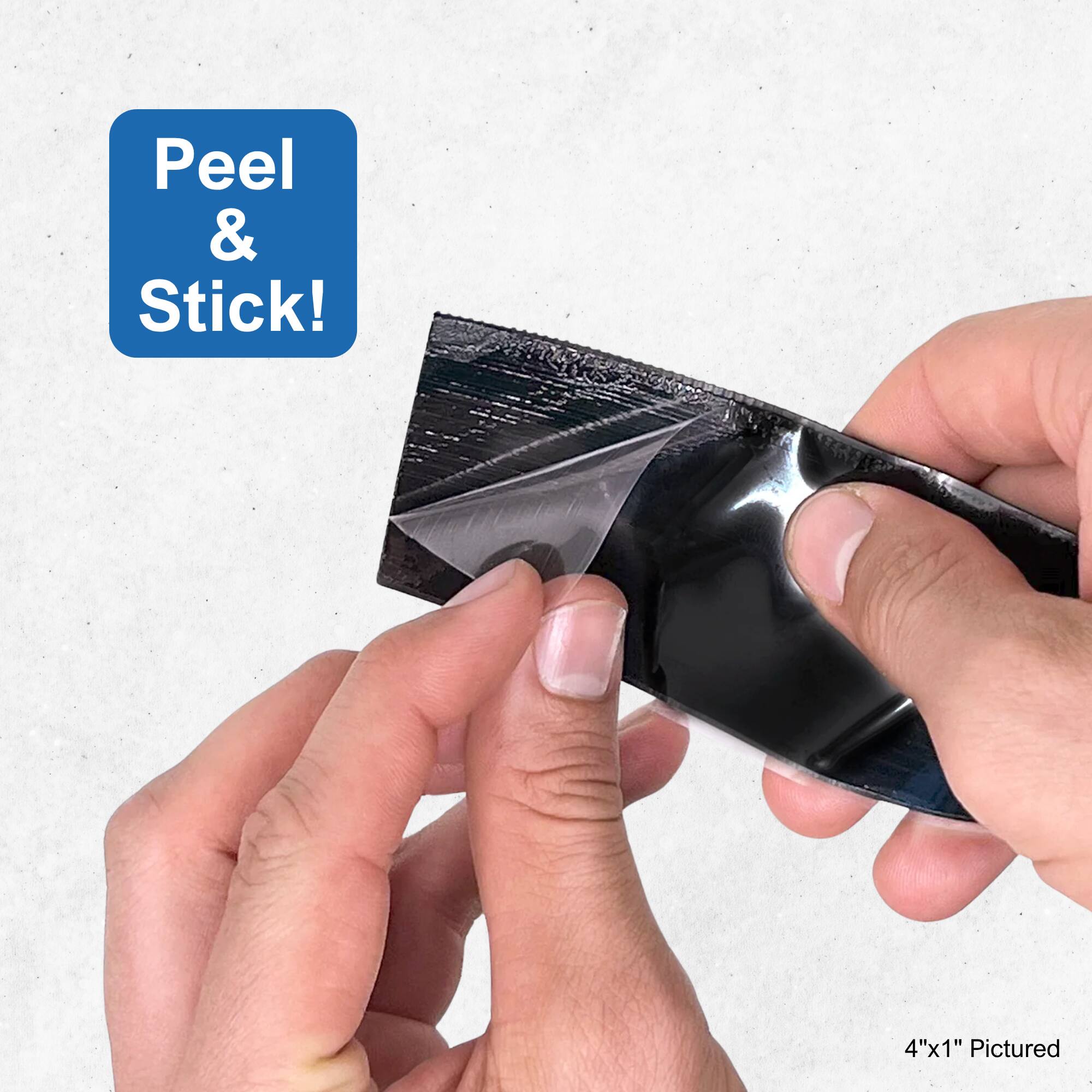 Peel & Stick!  
4"x1" Pictured