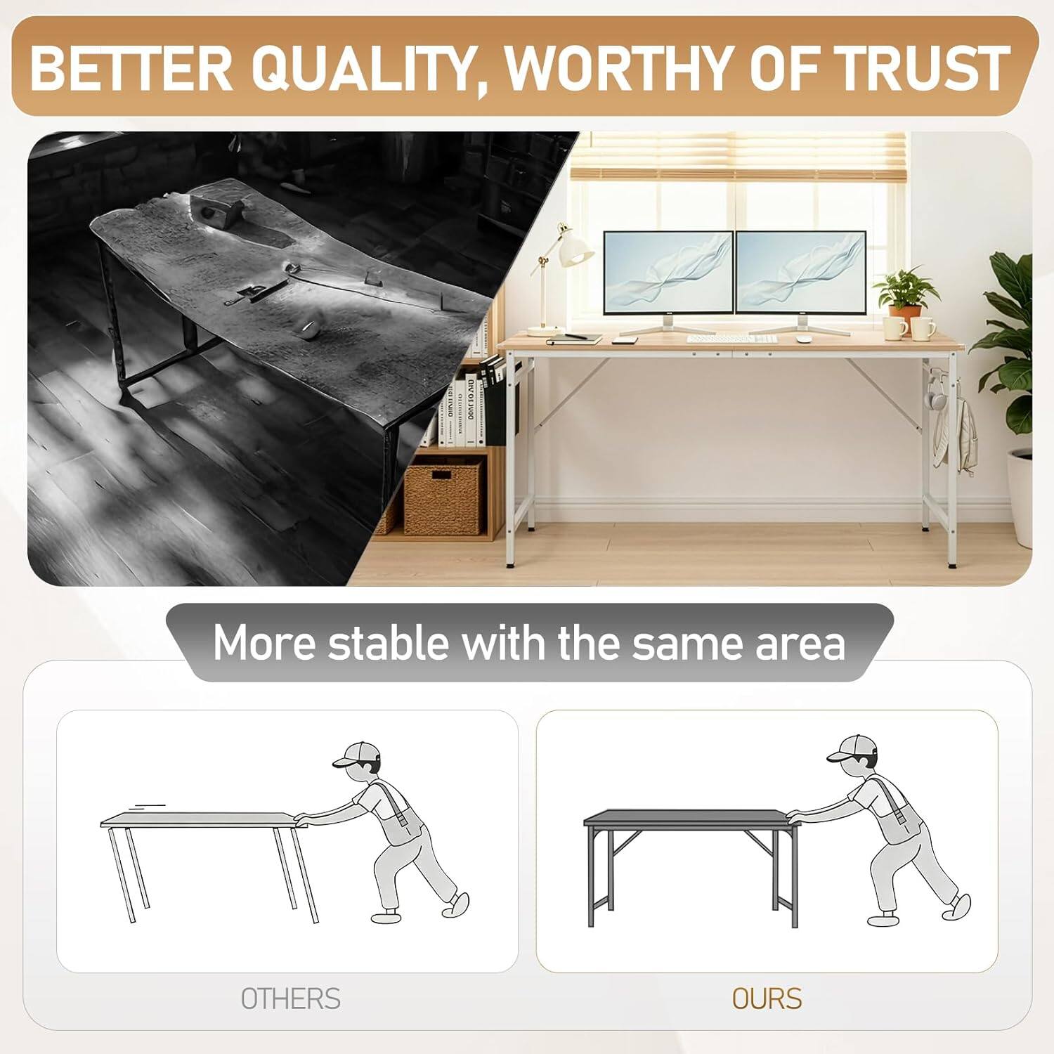 BETTER QUALITY, WORTHY OF TRUST

More stable with the same area

OTHERS

OURS