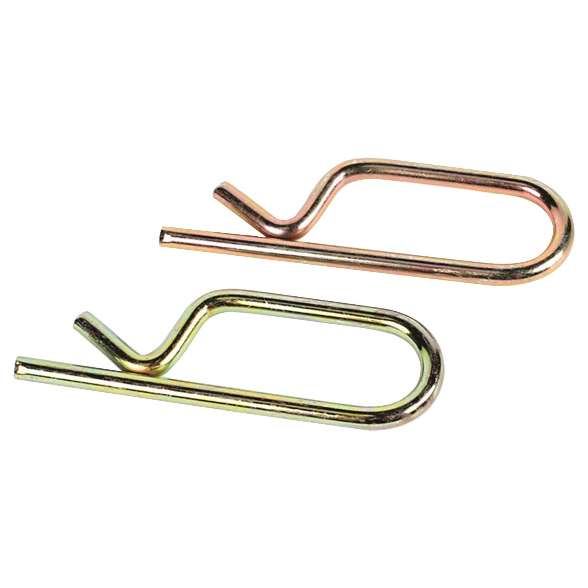 Alt View 1. Camco - Camco 48028 Eaz Lift Metal Replacement Clamshelled Hook Up Wire Clips, Pack of 2 - Bronze.