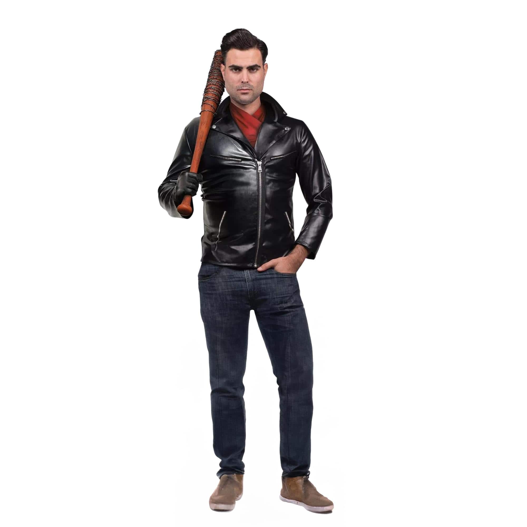 Seeing Red - Walking Dead Negan Zombie Slugger Adult Costume Large - Black