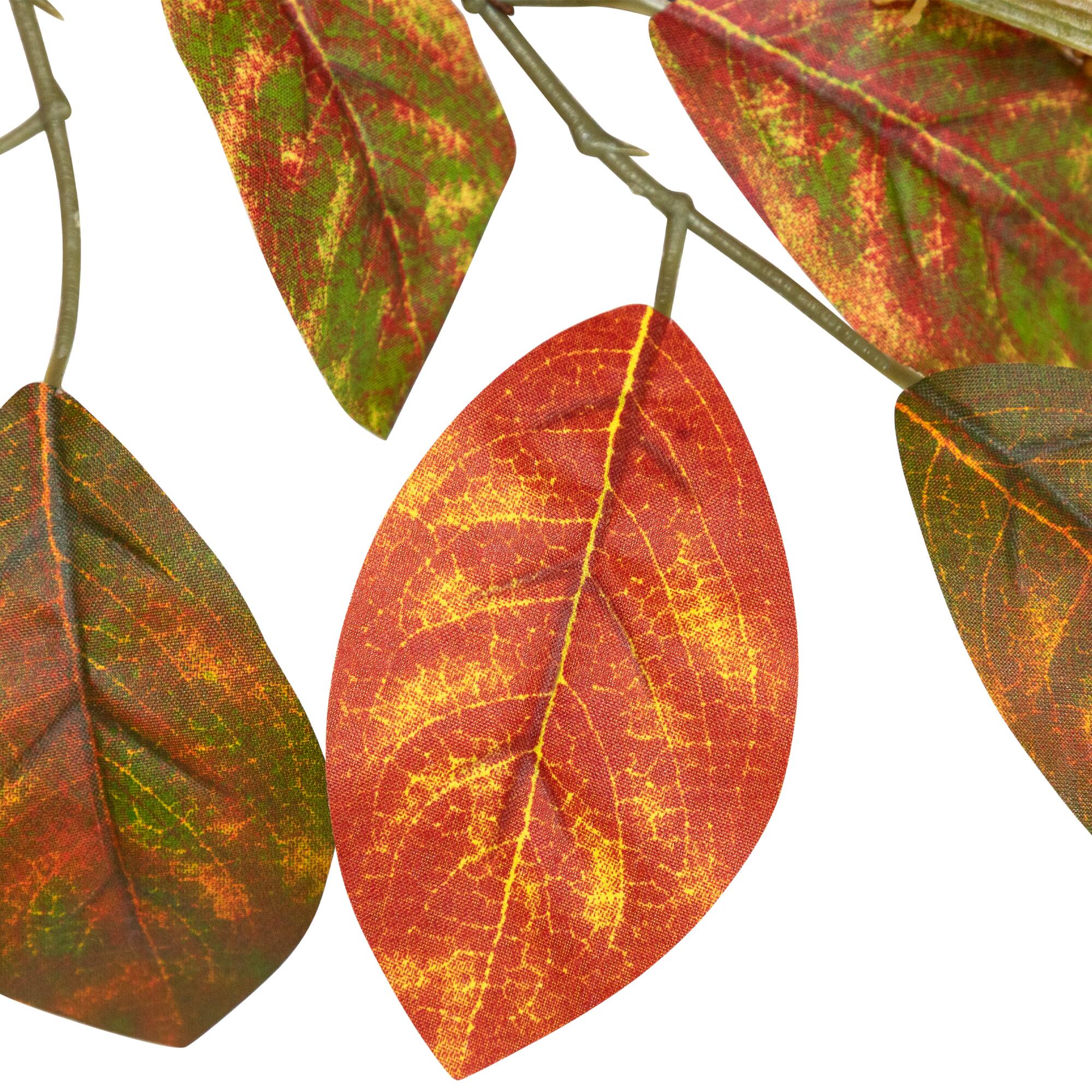 Northlight Autumn Leaves and Berries Artificial Fall Harvest Garland 5 ...