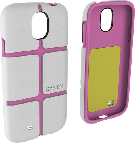  SYSTM by Incase - Chisel Case for Samsung Galaxy S 4 Mobile Phones - White/Pink
