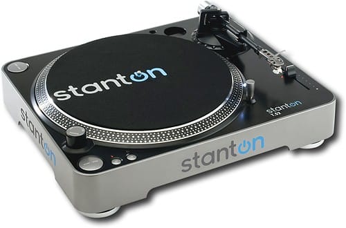 Angle Standard. Stanton - Belt-Drive DJ Turntable - Black.
