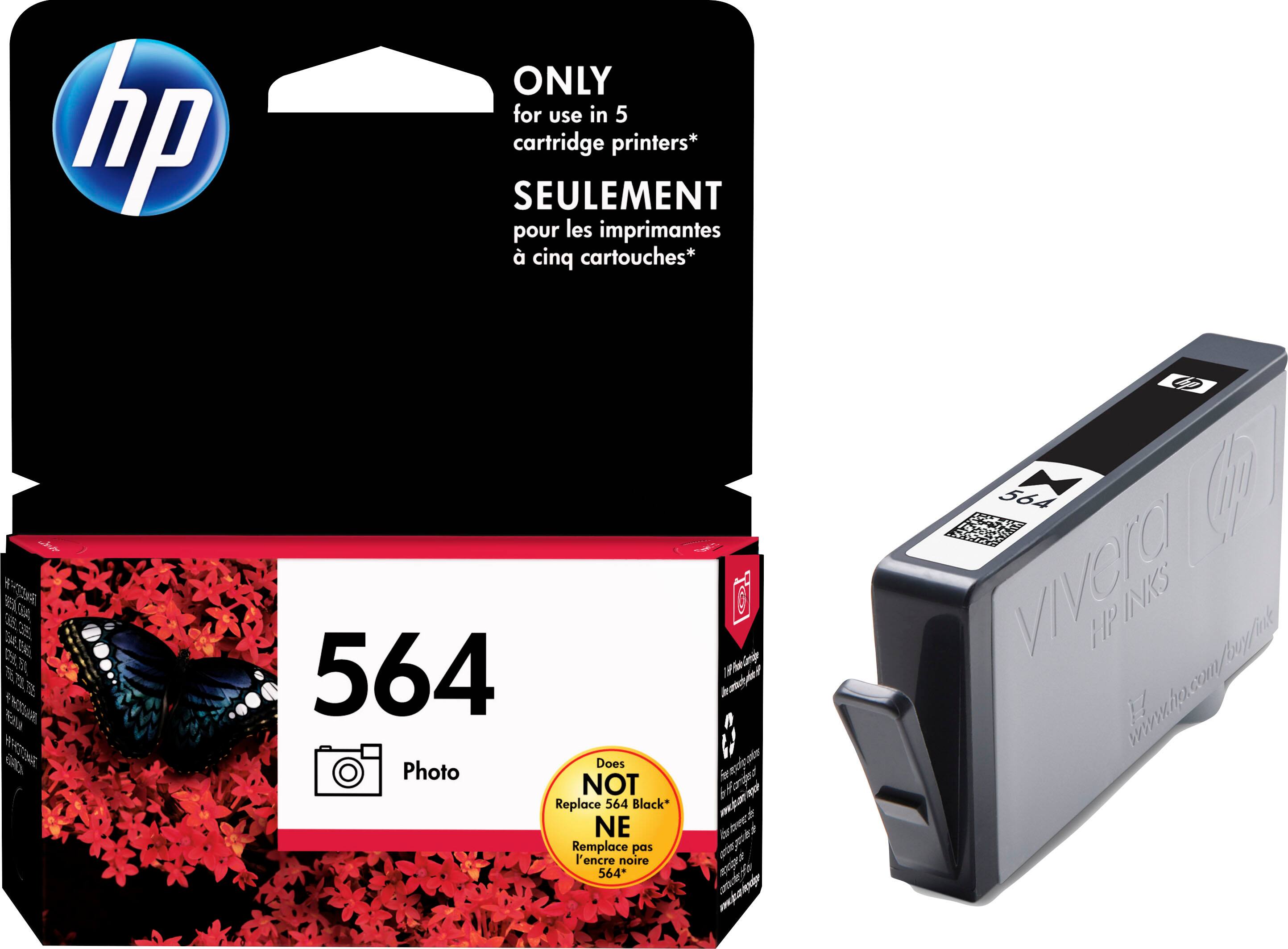 Alt View 11. HP - 564 Standard Capacity Ink Cartridge - Photo Black.