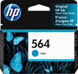 Front Zoom. HP - 564 Standard Capacity Ink Cartridge - Cyan.