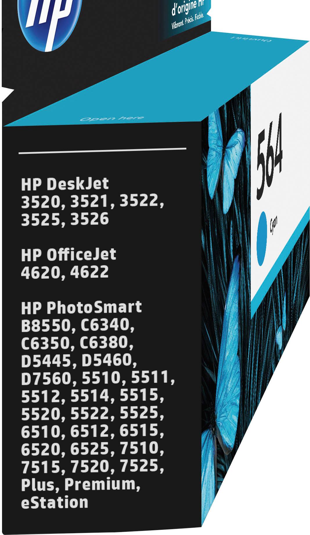 Alt View 11. HP - 564 Standard Capacity Ink Cartridge - Cyan.