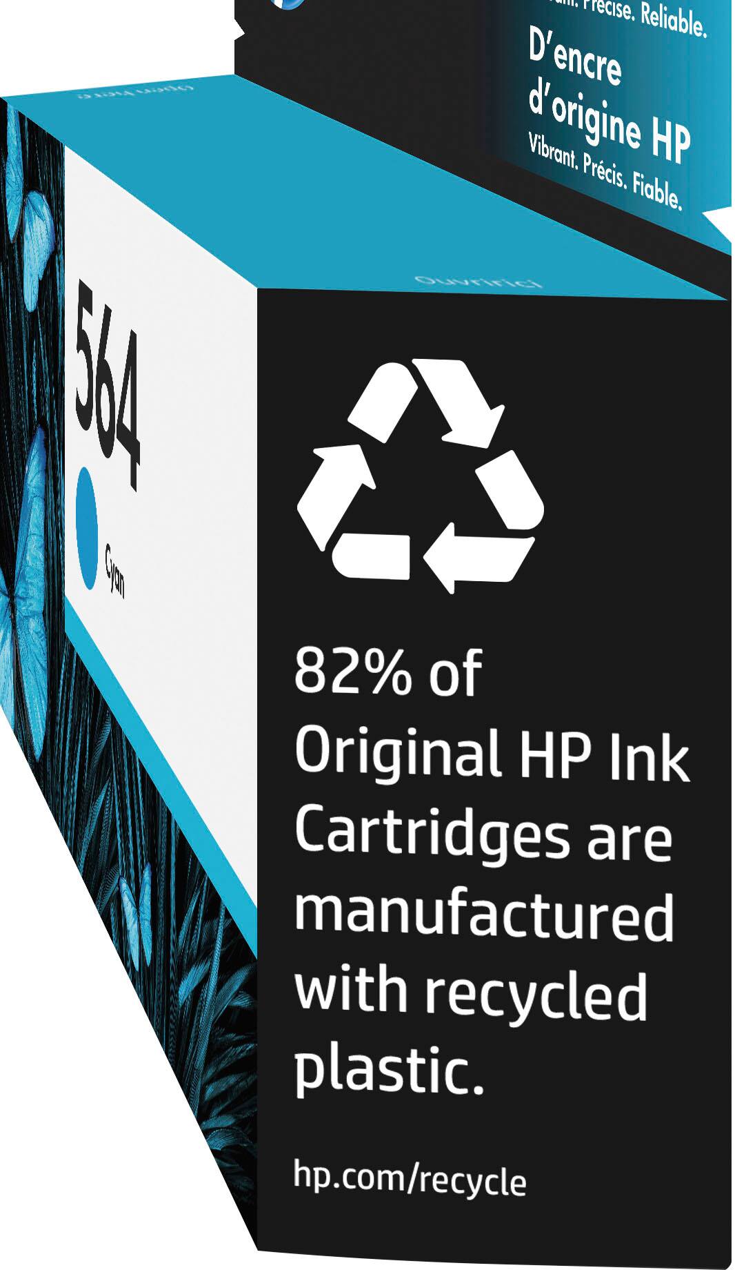 Alt View 13. HP - 564 Standard Capacity Ink Cartridge - Cyan.