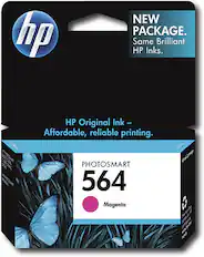 Front. HP - 564 Ink Cartridge - Magenta.