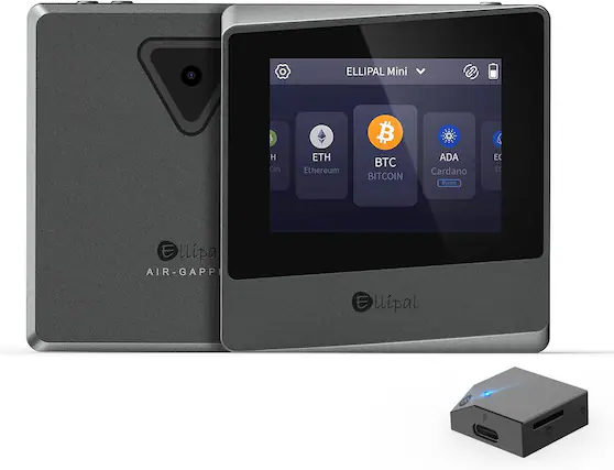 ELLIPAL Mini
H OIN ETH Ethereum
BTC BITCOIN
ADA Cardano Byron
EC EC
ELLIPAL
AIR-GAPP
