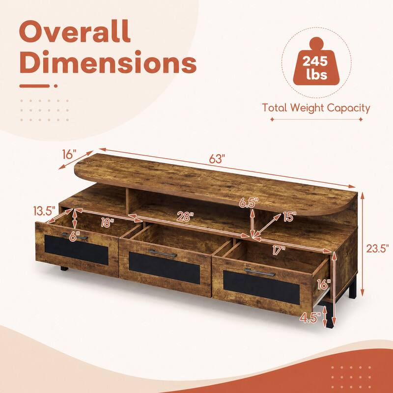 Overall Dimensions

245 lbs
Total Weight Capacity

16"
63"
13.5"
6"
18"
28"
6.5"
15"
17"
23.5"
16"
4.5"