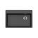 Front. Winpro - Winpro Dual Mount Granite Composite 33 in. x 22 in. x 9-1/2 in. Single Bowl Kitchen Sink in Black - Black.