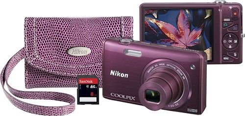 Nikon COOLPIX S5200 Digital Camera (Blue) 26376 B&H Photo Video