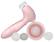 Angle. Spa Sonic - Skin Care System Face and Body Polisher 7-Piece Professional Kit - Pink.
