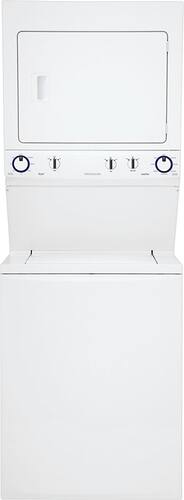 Frigidaire - 3.0 Cu. Ft. 8-Cycle Washer and 5.5 Cu. Ft. 8-Cycle Dryer Gas Laundry Center - Classic White-Front_Standard 