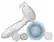 Angle. Spa Sonic - Skin Care System Face and Body Polisher 7-Piece Professional Kit - White.