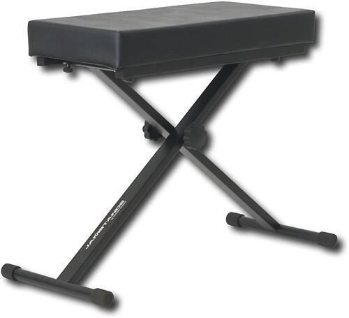 Angle Standard. JamStands by Ultimate Support - Keyboard Bench - Black.