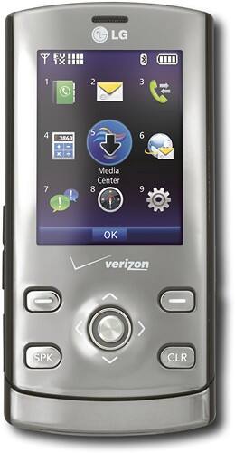 Front Standard. Verizon - LG Decoy Cell Phone - Silver.