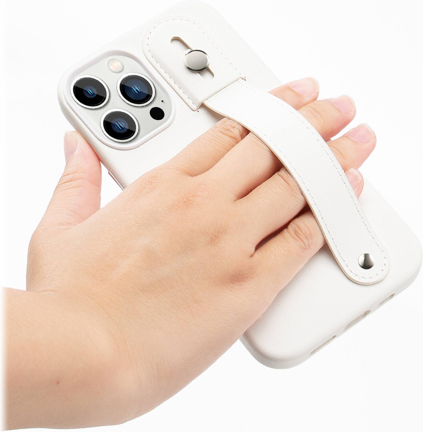 Alt View 18. SaharaCase - FingerGrip Series Case for Apple iPhone 14 Pro - White.