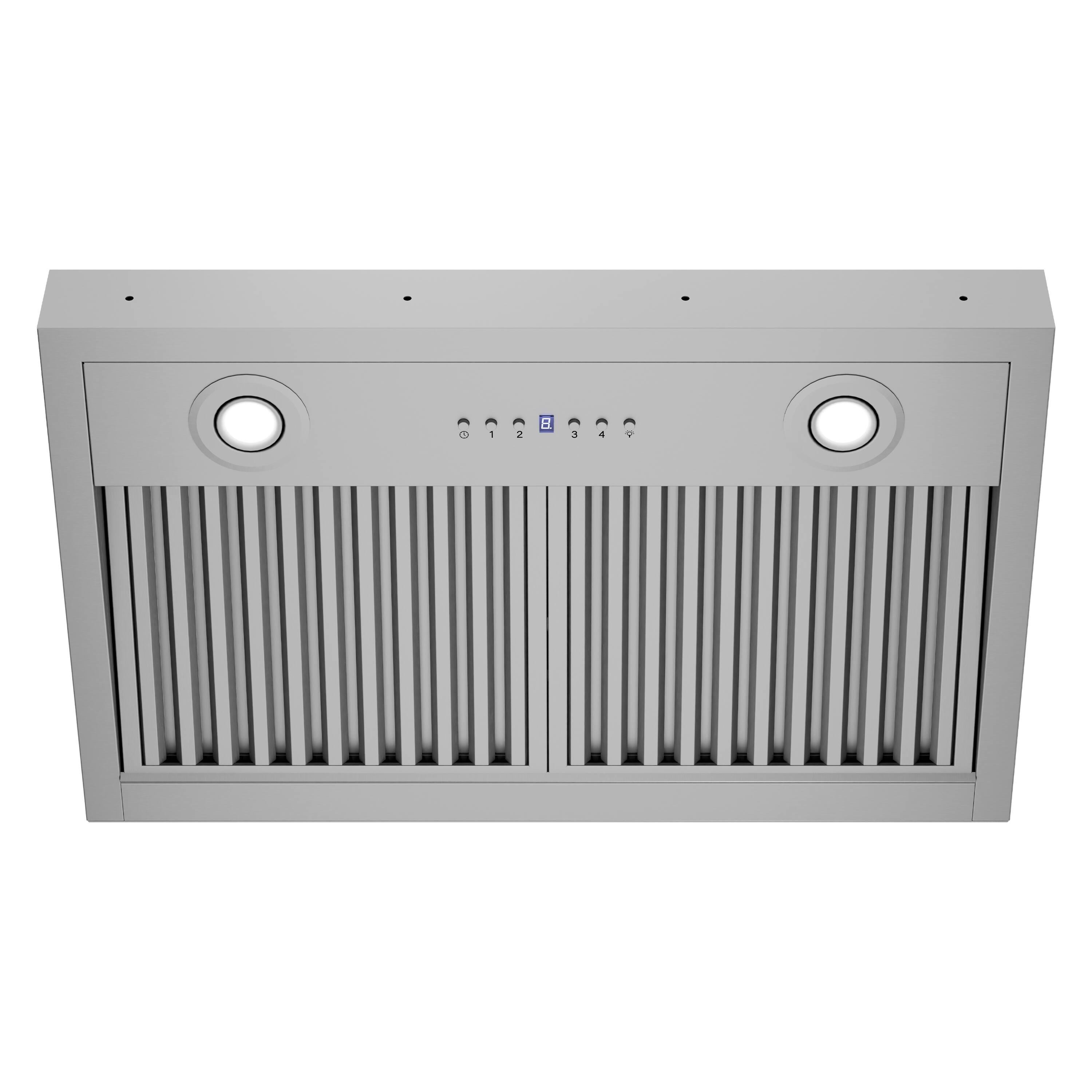 Alt View 6. ZLINE - ZLINE 28 in. DuraMount™ Ducted Wall Mount Range Hood Insert in Stainless Steel - Stainless Steel.