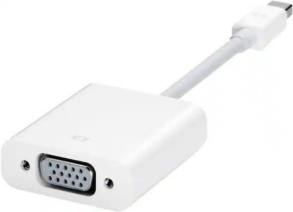 Front. Apple - Apple Mini Displayport To Vga Adapter MB572BE/B.
