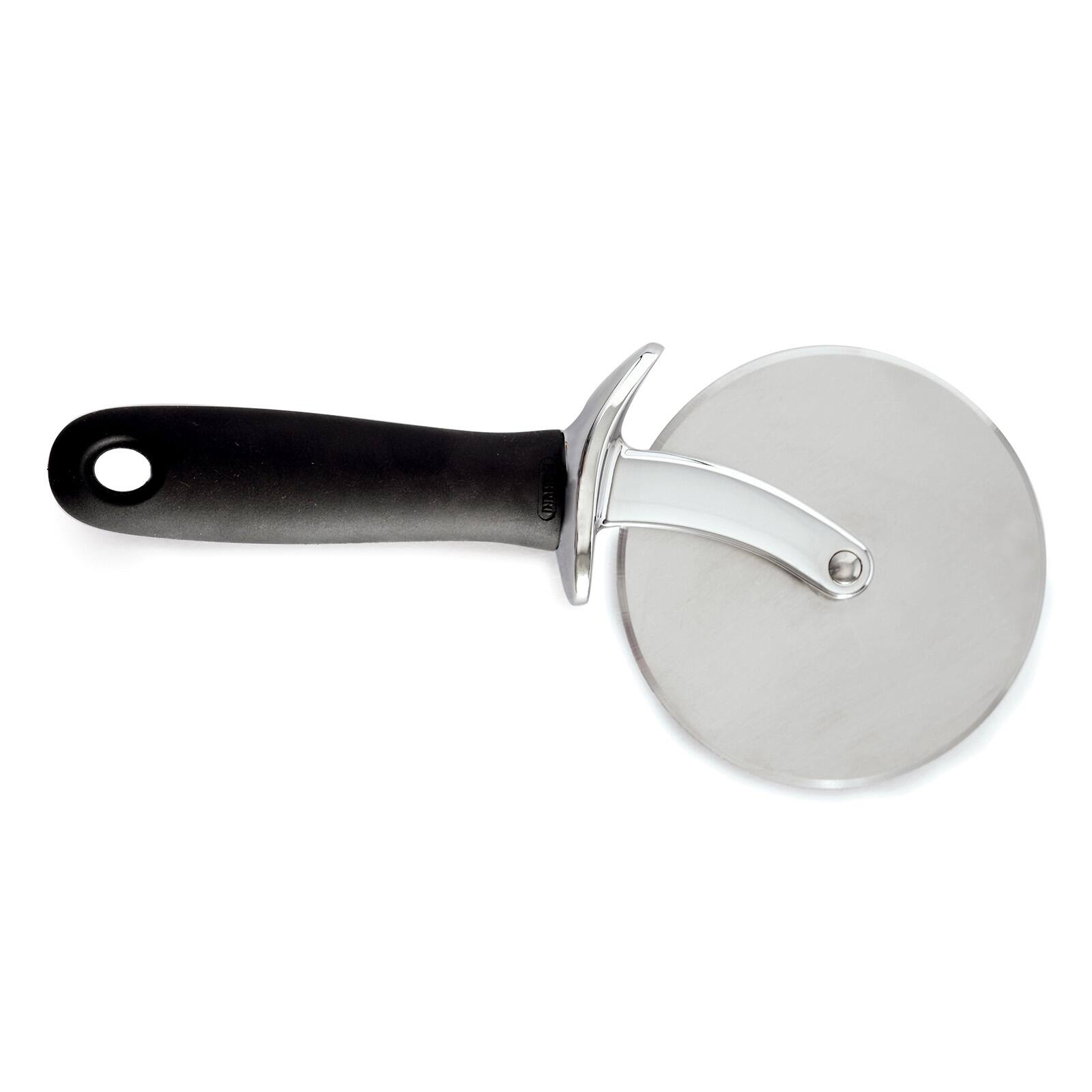 Front. Norpro - Large 4.25-Inch Professional Grip EZ Pizza Wheel - Silver.