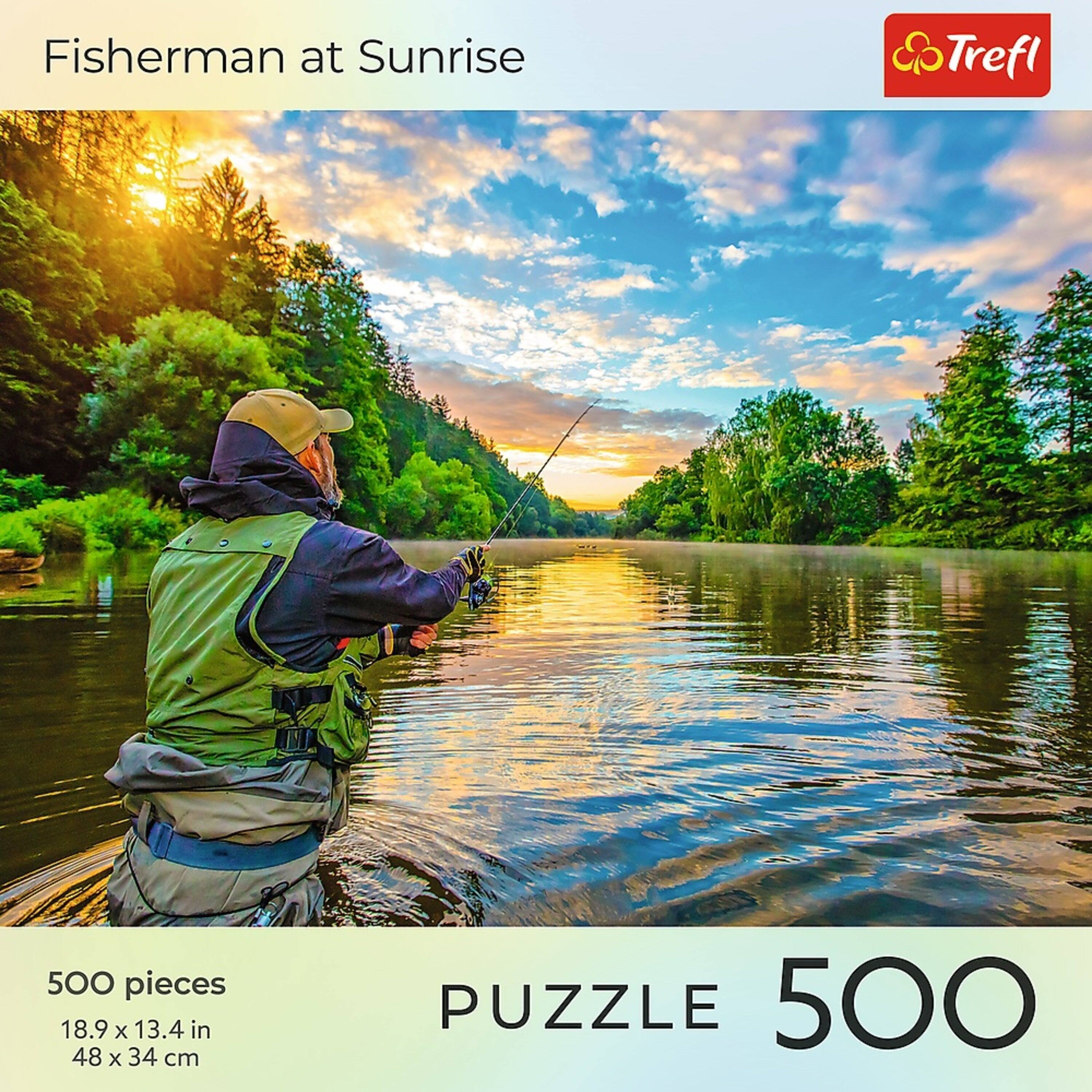 Fisherman at Sunrise

Trefl

500 pieces

18.9 x 13.4 in

48 x 34 cm

PUZZLE 500