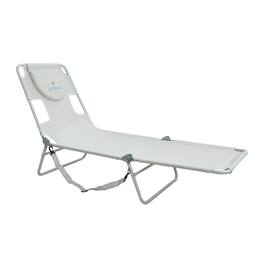Ostrich - The Original Chaise Lounge, Facedown Beach Pool Tanning Chair - White