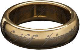 Weta Workshop - The Lord of The Rings Trilogy - LOTR™ The One Ring™ (Gold Plated Tungsten with - COLLECTIBLES - Multicolor