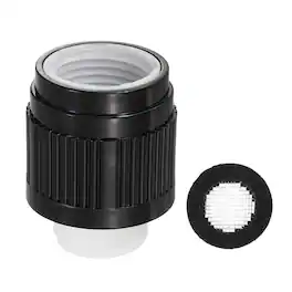 Unique Bargains - G1/2" Water Flow Control Valve, 1pc Shower Head Shut Off Valve w/ Sealing Mesh Gasket for Shower Arm Handheld - Black