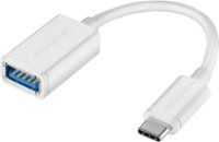 Front Zoom. Insignia™ - USB Type-C-to-A Adapter - White.