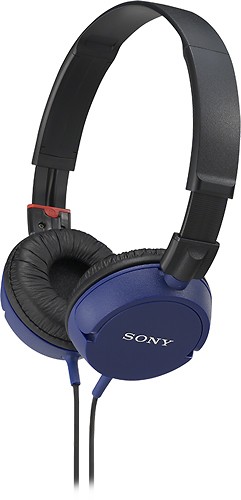  Sony - Over-the-Ear Headphones - Blue