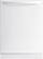 Front Standard. Frigidaire - Gallery 24" Tall Tub Built-In Dishwasher - White.
