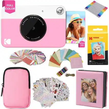 FULL COLOR KODAK PRINTOMATIC 8 MM 3:2 PICTURE KODAK ZINK Photo Paner STICK ON! ve ulla COLOR 20 PROOF SHEETS S0k7s m 23 ineh smile ZINK ZERO T TECHNOLOGY STAT TBN U