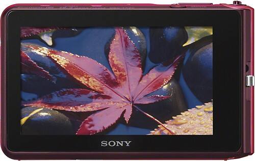 Back. Sony - DSC-TX30 18.2-Megapixel Waterproof Digital Camera - Pink.