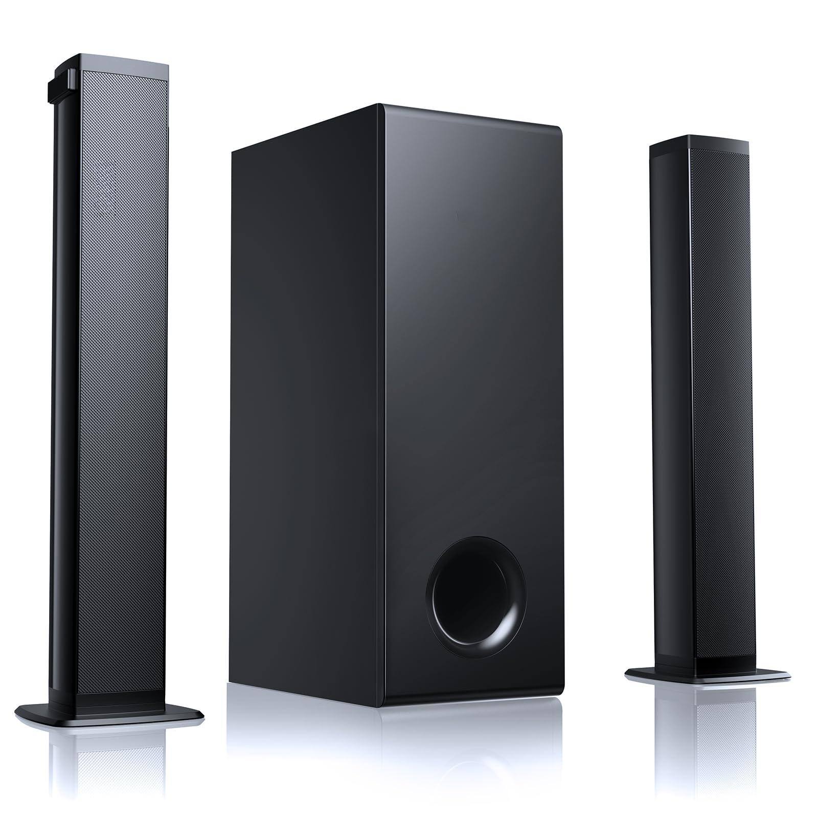 Front. TECH SAFARI - Sound Bar For Smart Tv 2 1ch Power Soundbar With Subwoofer Detachable 2 in 1 Bt 5 4 Surround System 12l Dee - Default.