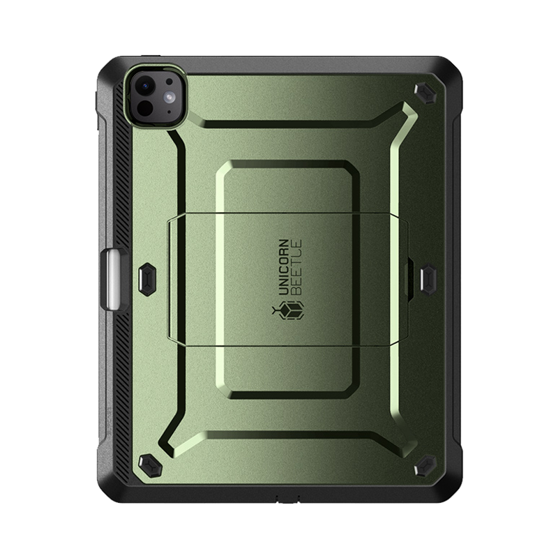 SUPCASE - UB Pro Rugged Case for the iPad Pro 13" (2024) – Built-In Screen Protector, Kickstand, 20 ft Drop Protection - Dark Green