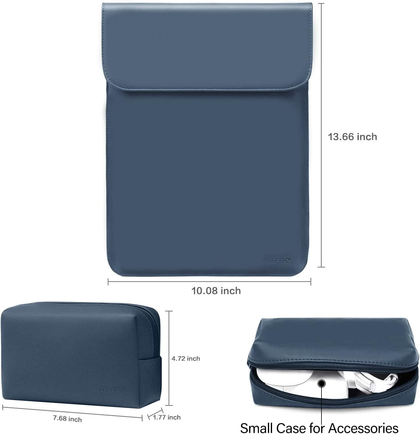 13.66 inch x 10.08 inch x 4.72 inch  
7.68 inch x 1.77 inch  
Small Case for Accessories