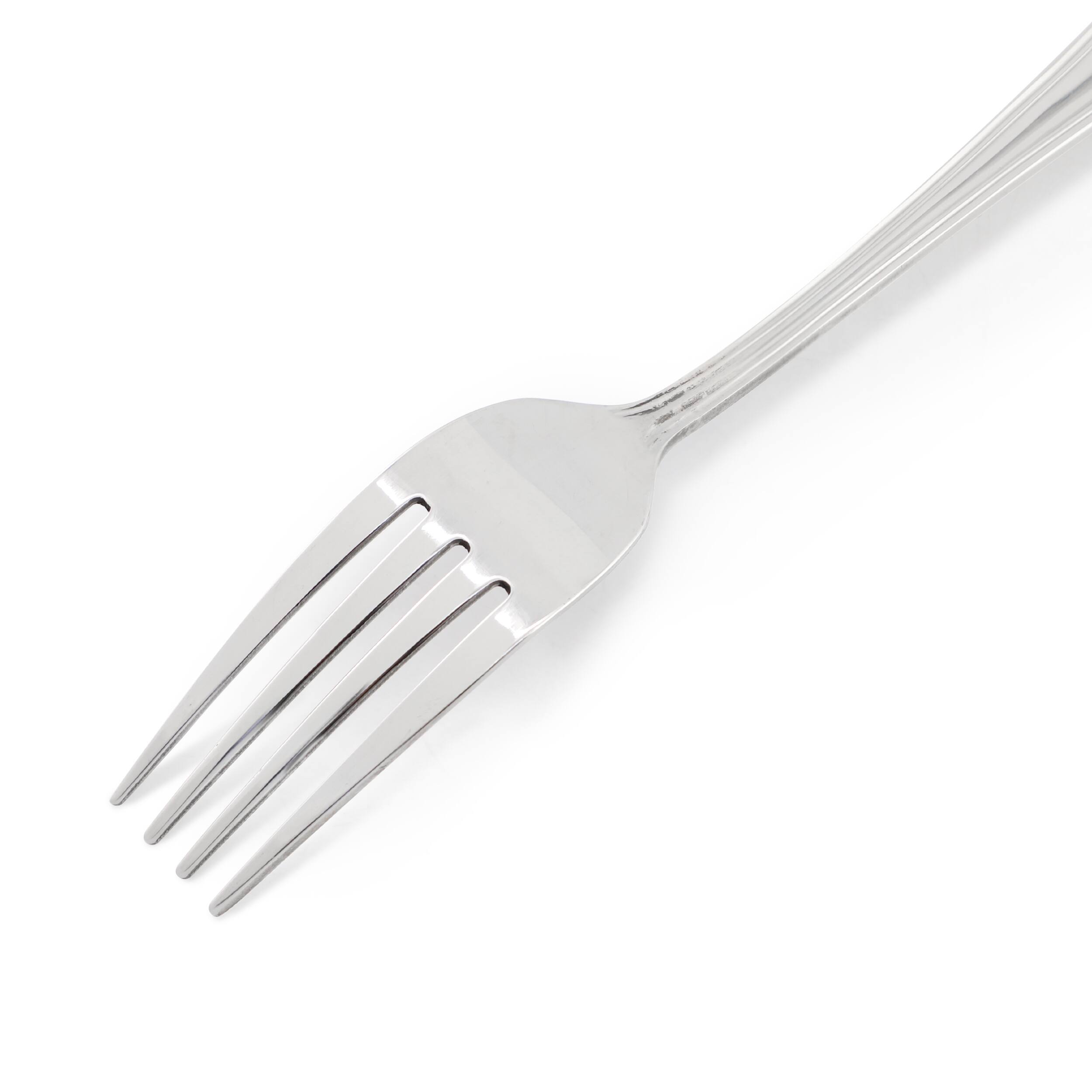 Back. Gibson - Gibson Home Hillside Daisies 10 Piece Stainless Steel Dinner Fork Set - Silver.