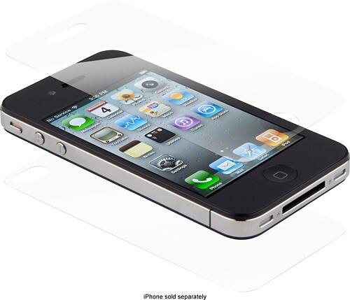 Angle Standard. Speck - ShieldView Screen Protectors for Apple® iPhone® 4 and 4S (3-Pack).