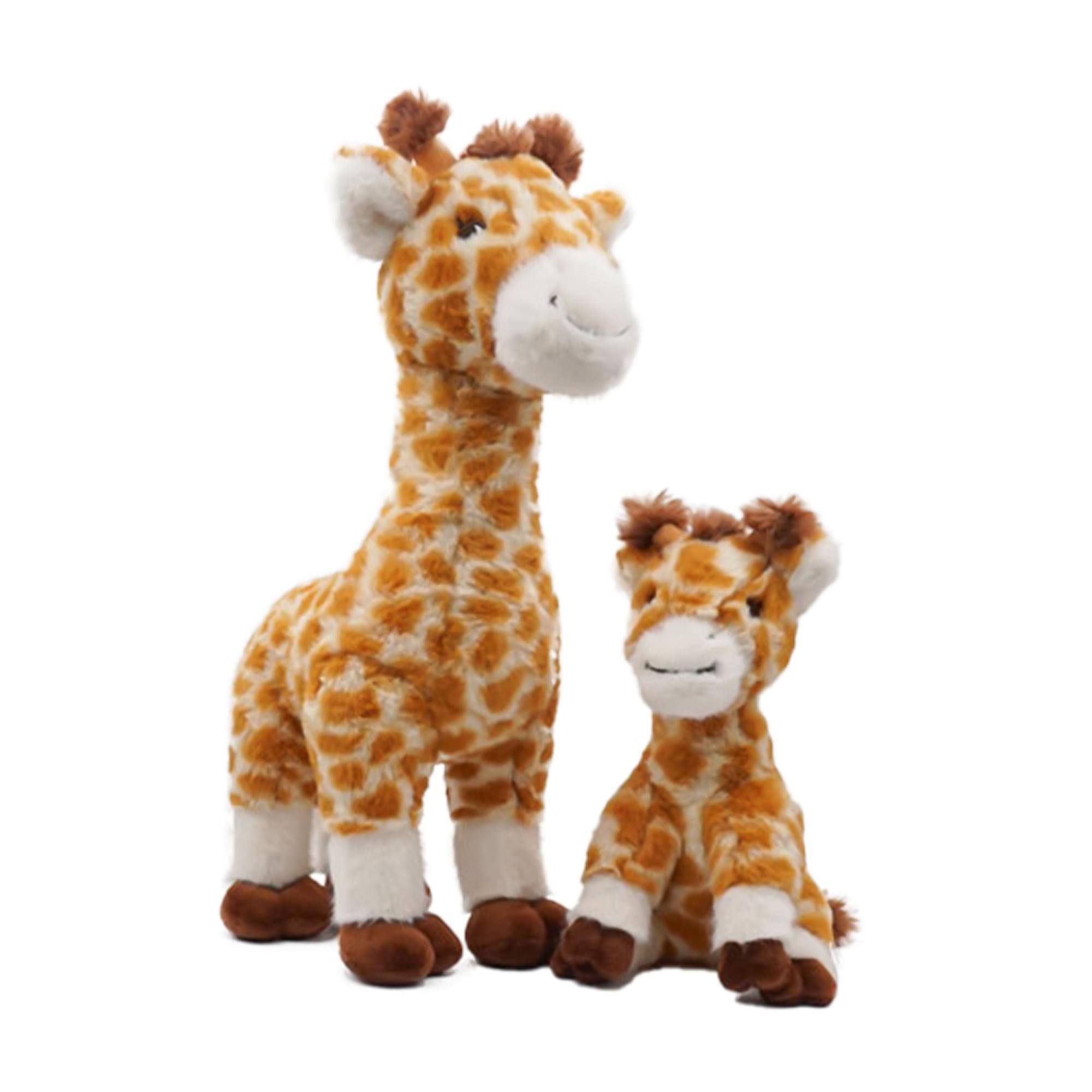 Alt View 1. TriAction Toys - Snooze Monsters Interactive Bedtime Plush Set | Giraffe With Baby - Orange.
