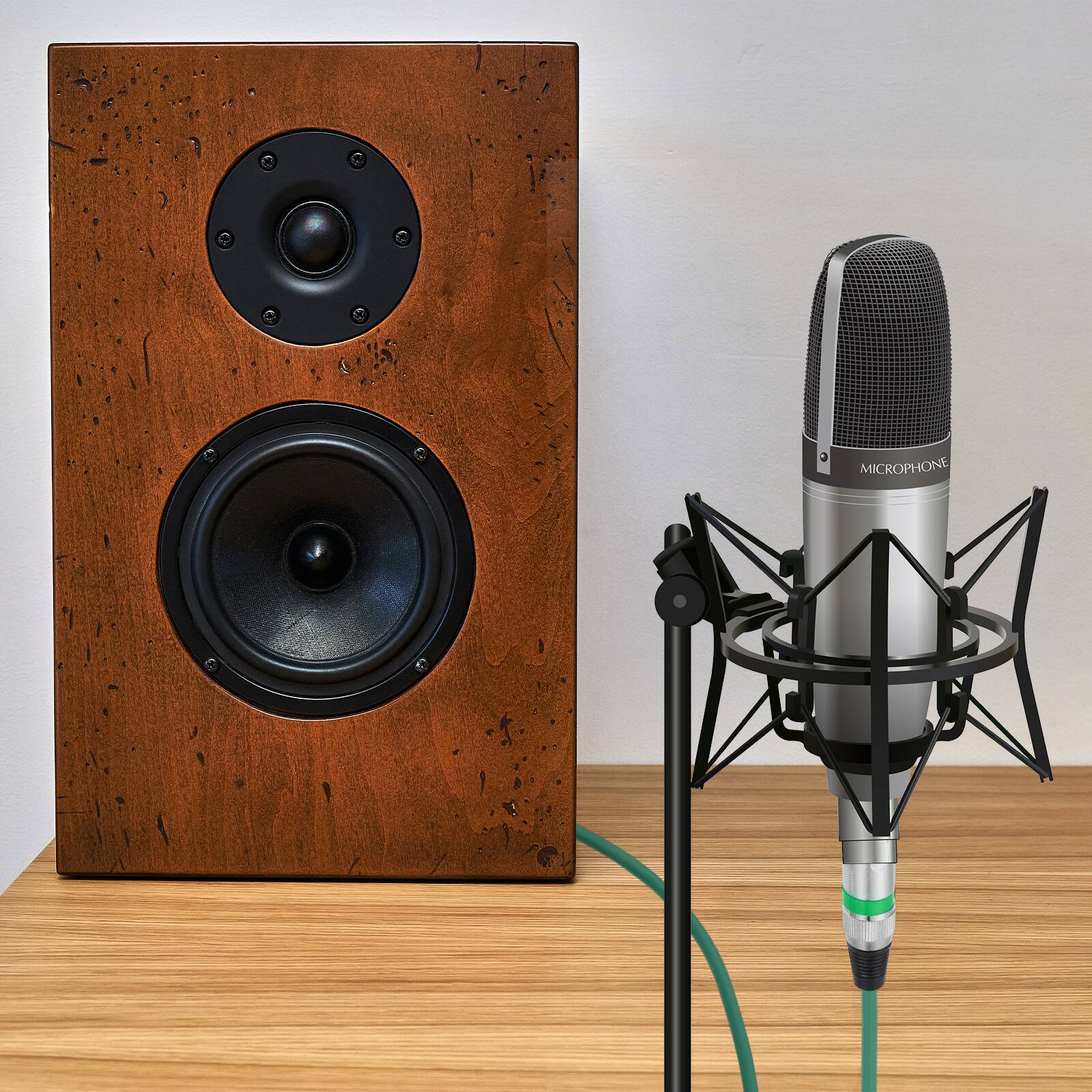 Alt View 4. Unique Bargains - 3-Pin XLR Male to Male Microphone Cable with XLR Audio Professional Adapter for Stage Studio PA Systems - Green.