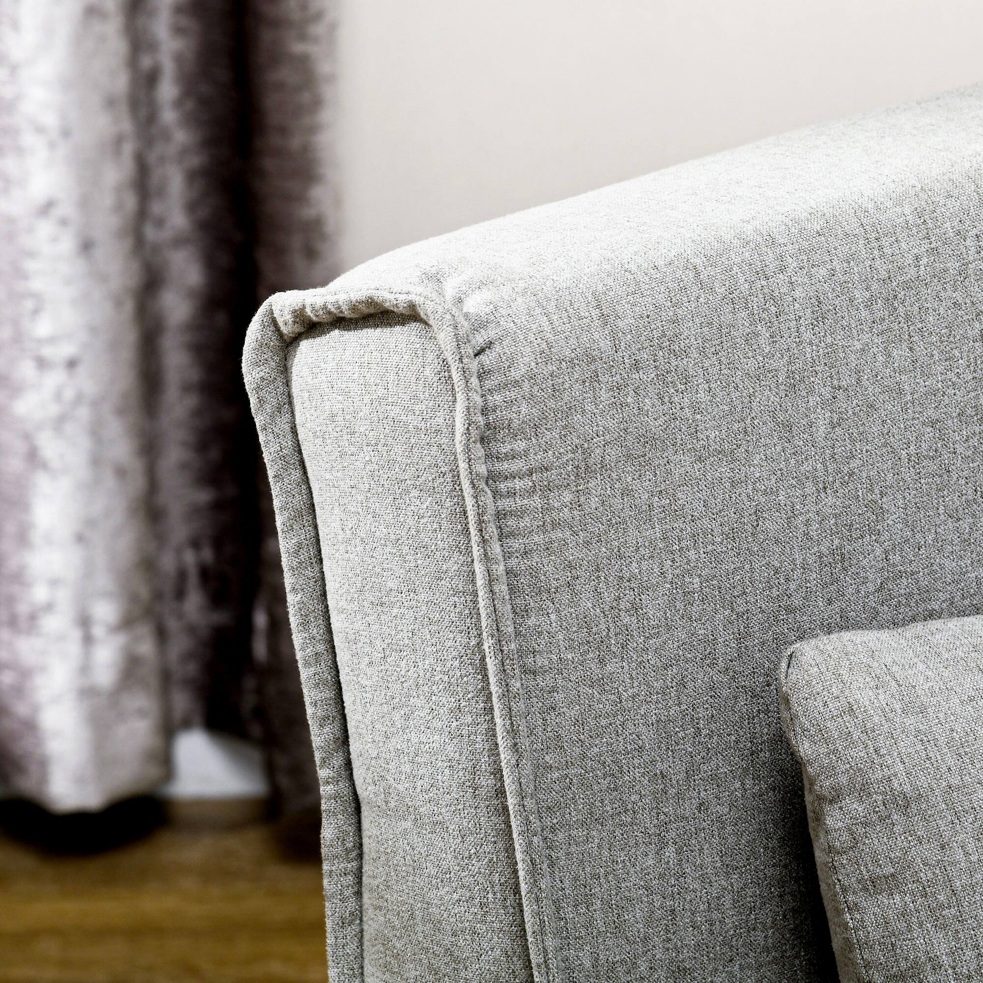 Alt View 8. Homcom - Convertible Chair Bed, 2-in-1 Multi-Functional Sofa Bed with Adjustable Backrest - Gray.