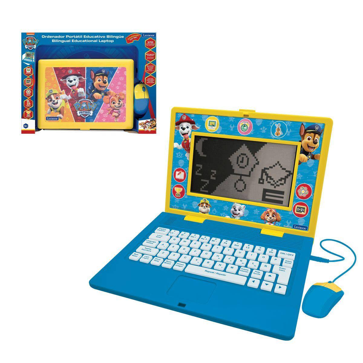 Lexibook - Paw Patrol Bilingual Educational Laptop with 170 Activities & 6.7 Screen