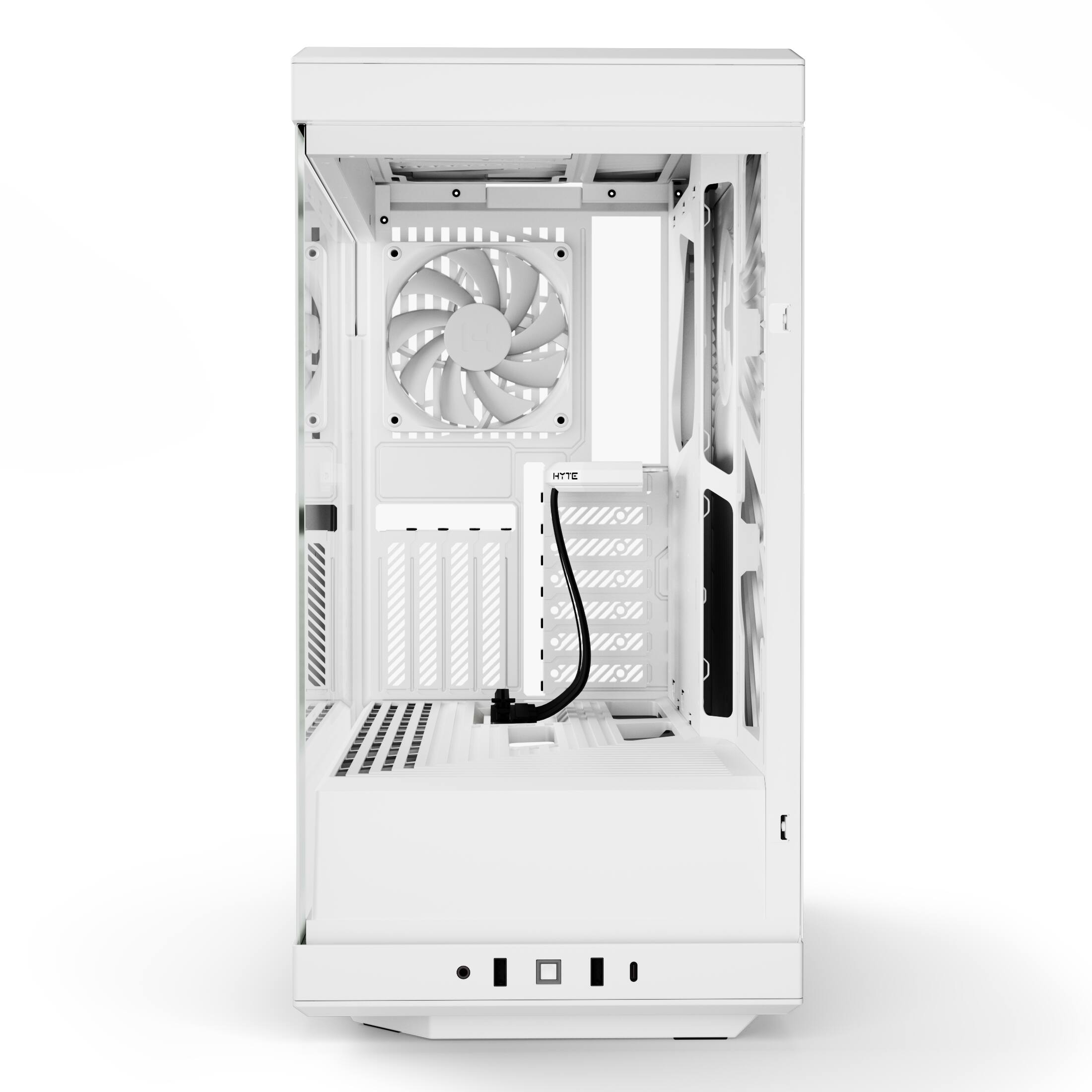 Alt View 11. HYTE - Y40 ATX Mid-Tower PC Case - Snow White.