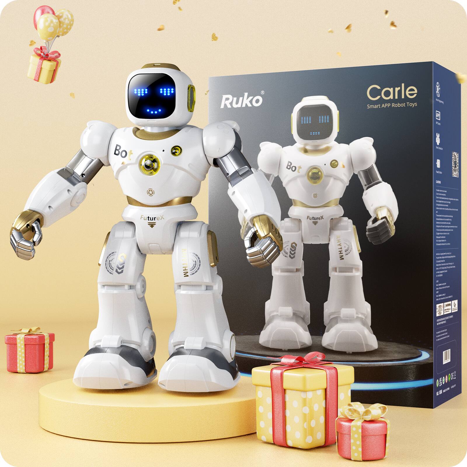 Ruko Carle Smart APP Robot Toys Bot Bot T.E2 - A near FutureX RHYTHM C SON FutureX RHYTHM - - - - 2 - / ! D - E