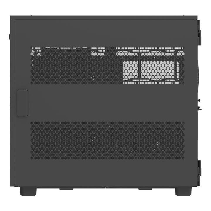 Back. Thermaltake - Thermaltake AX700 TG Super Tower Chassis - Super Tower - Black - Steel, SPCC, Tempered Glass - 20 x Bay - XL-ATX, SSI - Black.